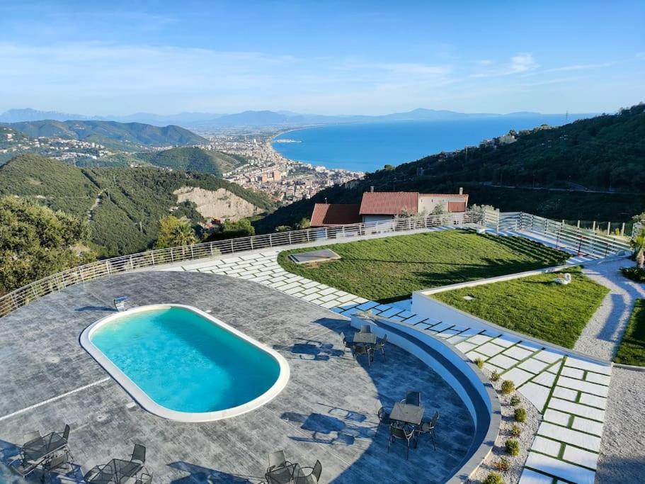 Appartamento Emma Con Piscina - Vista Mare"Tenuta Croce" Salerno Zewnętrze zdjęcie